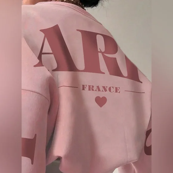 New to Posh C ๐| Euro Style Pink Graphic Women's Top - Picture 7 of 9